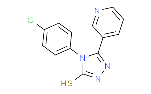 CAS No. 127055-60-1, 4-(4-Chlorophenyl)-5-(pyridin-3-yl)-4H-1,2,4-triazole-3-thiol