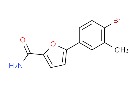 CAS No. 1267207-69-1, 5-(4-Bromo-3-methylphenyl)furan-2-carboxamide