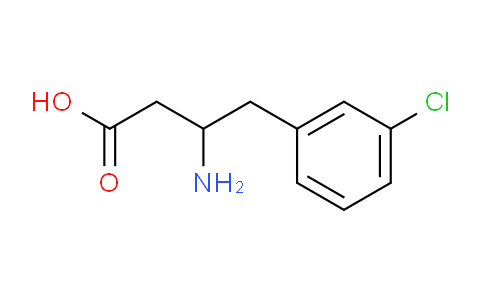 CAS No. 1267780-06-2, 3-Amino-4-(3-chlorophenyl)butyric Acid