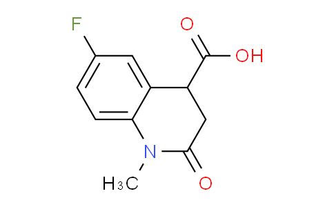CAS No. 1269529-49-8, 6-Fluoro-1-methyl-2-oxo-1,2,3,4-tetrahydroquinoline-4-carboxylic acid