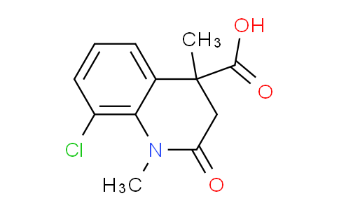 CAS No. 1269530-65-5, 8-Chloro-1,4-dimethyl-2-oxo-1,2,3,4-tetrahydroquinoline-4-carboxylic acid