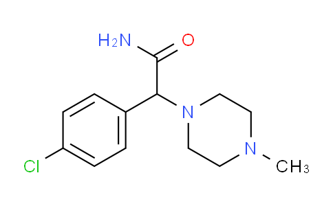 CAS No. 1015856-12-8, 2-(4-CHLOROPHENYL)-2-(4-METHYLPIPERAZIN-1-YL)ACETAMIDE