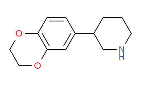 CAS No. 1260827-52-8, 3-(2,3-Dihydrobenzo[b][1,4]dioxin-6-yl)piperidine