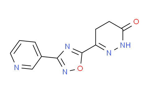 CAS No. 1261001-68-6, 6-(3-(Pyridin-3-yl)-1,2,4-oxadiazol-5-yl)-4,5-dihydropyridazin-3(2H)-one