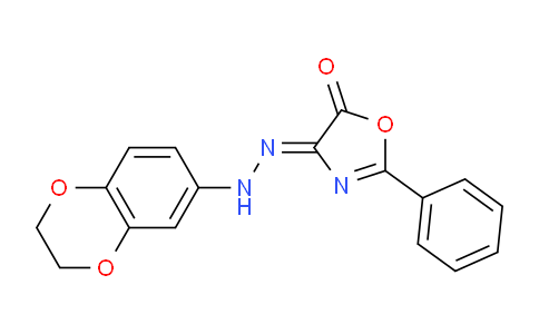 CAS No. 1173388-07-2, 4-(2-(2,3-Dihydrobenzo[b][1,4]dioxin-6-yl)hydrazono)-2-phenyloxazol-5(4H)-one