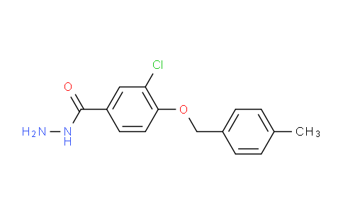 CAS No. 1706429-08-4, 3-Chloro-4-((4-methylbenzyl)oxy)benzohydrazide