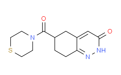 CAS No. 1706439-44-2, 6-(Thiomorpholine-4-carbonyl)-5,6,7,8-tetrahydrocinnolin-3(2H)-one