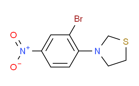 CAS No. 1707358-00-6, 3-(2-Bromo-4-nitrophenyl)thiazolidine
