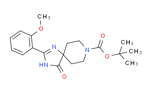 CAS No. 1707369-78-5, tert-Butyl 2-(2-methoxyphenyl)-4-oxo-1,3,8-triazaspiro[4.5]dec-1-ene-8-carboxylate