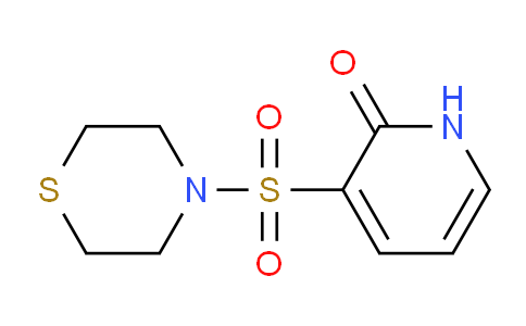 CAS No. 1707392-26-4, 3-(Thiomorpholinosulfonyl)pyridin-2(1H)-one