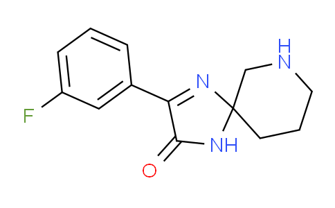 CAS No. 1707394-46-4, 3-(3-Fluorophenyl)-1,4,7-triazaspiro[4.5]dec-3-en-2-one