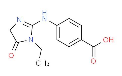 CAS No. 1707394-63-5, 4-((1-Ethyl-5-oxo-4,5-dihydro-1H-imidazol-2-yl)amino)benzoic acid