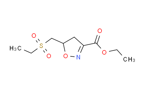 CAS No. 1707403-05-1, Ethyl 5-((ethylsulfonyl)methyl)-4,5-dihydroisoxazole-3-carboxylate