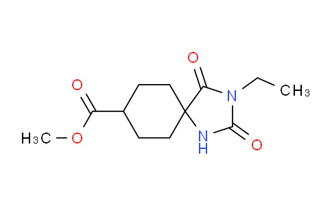 CAS No. 1707563-04-9, Methyl 3-ethyl-2,4-dioxo-1,3-diazaspiro[4.5]decane-8-carboxylate