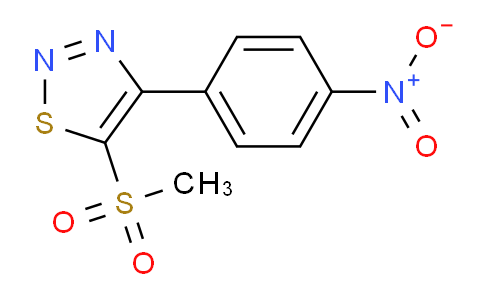 CAS No. 1707563-53-8, 5-(Methylsulfonyl)-4-(4-nitrophenyl)-1,2,3-thiadiazole