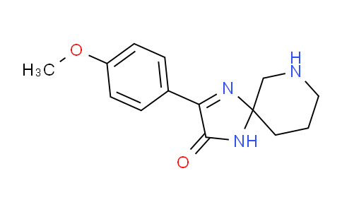 CAS No. 1707566-33-3, 3-(4-Methoxyphenyl)-1,4,7-triazaspiro[4.5]dec-3-en-2-one