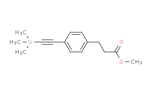 CAS No. 1082059-14-0, Methyl 3-[4-[(Trimethylsilyl)ethynyl]phenyl]propanoate