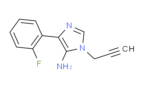 CAS No. 1248201-68-4, 4-(2-Fluorophenyl)-1-(prop-2-yn-1-yl)-1H-imidazol-5-amine