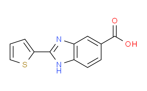 CAS No. 174422-11-8, 2-(Thiophen-2-yl)-1H-benzo[d]imidazole-5-carboxylic acid