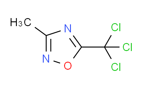 CAS No. 1195-25-1, 3-Methyl-5-(trichloromethyl)-1,2,4-oxadiazole