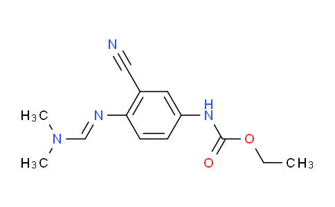 CAS No. 1033194-59-0, (E)-Ethyl 3-cyano-4-((dimethylamino) methyleneamino)phenylcarbamate