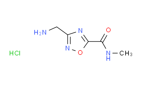CAS No. 1185020-61-4, 3-(Aminomethyl)-N-methyl-1,2,4-oxadiazole-5-carboxamide hydrochloride