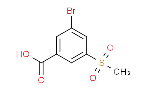 CAS No. 1186518-98-8, 3-Bromo-5-(methylsulfonyl)benzoic Acid