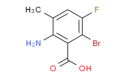 CAS No. 1694614-97-5, 2-Amino-6-bromo-5-fluoro-3-methylbenzoic Acid