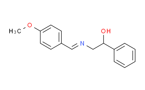 CAS No. 1283595-88-9, (E)-2-(4-METHOXYBENZYLIDENEAMINO)-1-PHENYLETHANOL