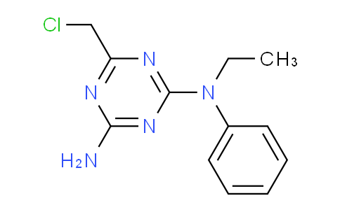 CAS No. 1030477-00-9, 6-(Chloromethyl)-N2-ethyl-N2-phenyl-1,3,5-triazine-2,4-diamine