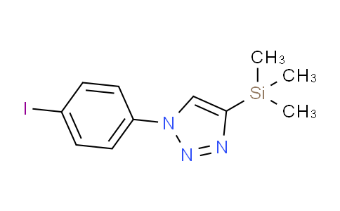CAS No. 1101173-98-1, 1-(4-Iodophenyl)-4-(trimethylsilyl)-1H-1,2,3-triazole