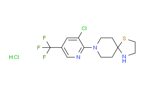 CAS No. 1242267-83-9, 8-(3-Chloro-5-(trifluoromethyl)pyridin-2-yl)-1-thia-4,8-diazaspiro[4.5]decane hydrochloride