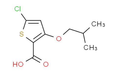 CAS No. 1710661-39-4, 5-Chloro-3-isobutoxythiophene-2-carboxylic acid