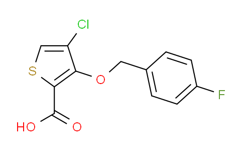 CAS No. 1710661-43-0, 4-Chloro-3-((4-fluorobenzyl)oxy)thiophene-2-carboxylic acid