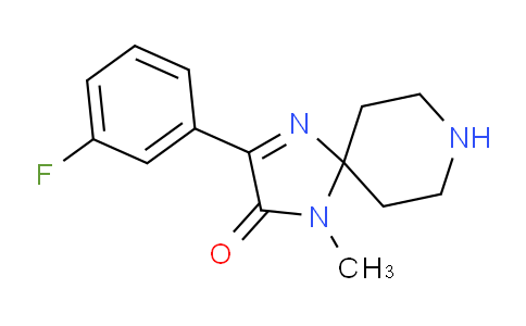 CAS No. 1710845-05-8, 3-(3-Fluorophenyl)-1-methyl-1,4,8-triazaspiro[4.5]dec-3-en-2-one