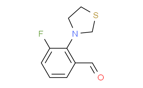 CAS No. 1713163-07-5, 3-Fluoro-2-(thiazolidin-3-yl)benzaldehyde
