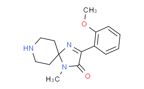 CAS No. 1713639-39-4, 3-(2-Methoxyphenyl)-1-methyl-1,4,8-triazaspiro[4.5]dec-3-en-2-one
