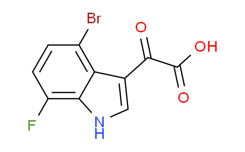 CAS No. 1154742-87-6, 2-(4-Bromo-7-fluoro-3-indolyl)-2-oxoacetic Acid