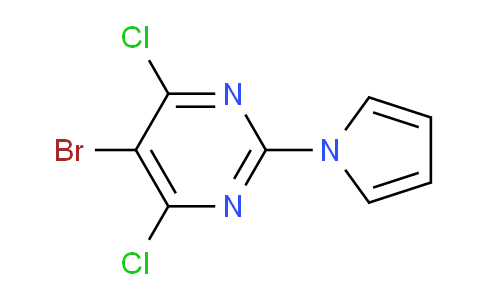 CAS No. 1354783-82-6, 5-Bromo-4,6-dichloro-2-(1H-pyrrol-1-yl)pyrimidine