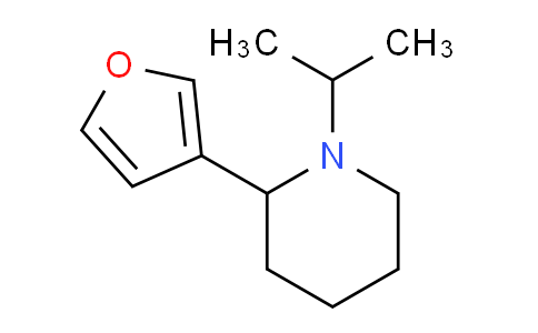 CAS No. 1355207-16-7, 2-(Furan-3-yl)-1-isopropylpiperidine
