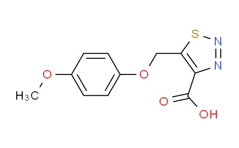 CAS No. 1355218-90-4, 5-((4-Methoxyphenoxy)methyl)-1,2,3-thiadiazole-4-carboxylic acid