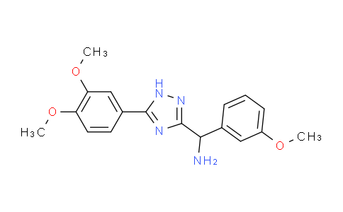 CAS No. 1708370-98-2, (5-(3,4-Dimethoxyphenyl)-1H-1,2,4-triazol-3-yl)(3-methoxyphenyl)methanamine