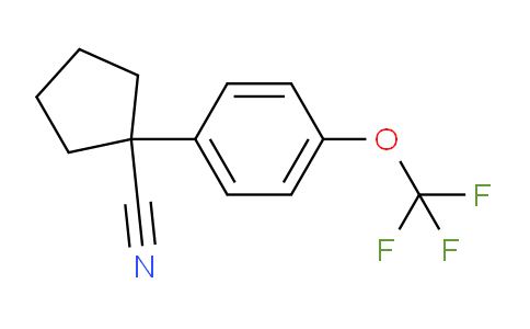 CAS No. 1132668-59-7, 1-[4-(Trifluoromethoxy)phenyl]cyclopentanecarbonitrile