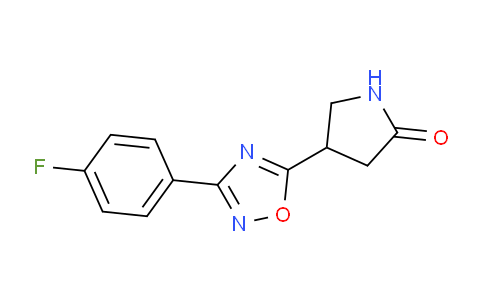 CAS No. 1707571-57-0, 4-(3-(4-Fluorophenyl)-1,2,4-oxadiazol-5-yl)pyrrolidin-2-one