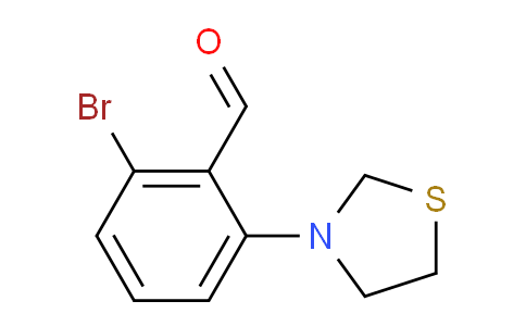 CAS No. 1707580-92-4, 2-Bromo-6-(thiazolidin-3-yl)benzaldehyde