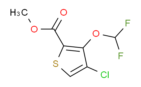 CAS No. 1707581-59-6, Methyl 4-chloro-3-(difluoromethoxy)thiophene-2-carboxylate