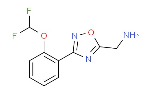 CAS No. 1707584-72-2, (3-(2-(Difluoromethoxy)phenyl)-1,2,4-oxadiazol-5-yl)methanamine