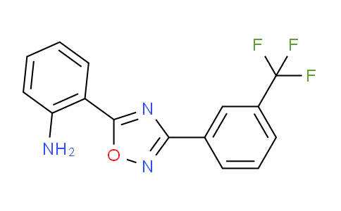 CAS No. 1707584-78-8, 2-(3-(3-(Trifluoromethyl)phenyl)-1,2,4-oxadiazol-5-yl)aniline