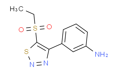 CAS No. 1707667-42-2, 3-(5-(Ethylsulfonyl)-1,2,3-thiadiazol-4-yl)aniline