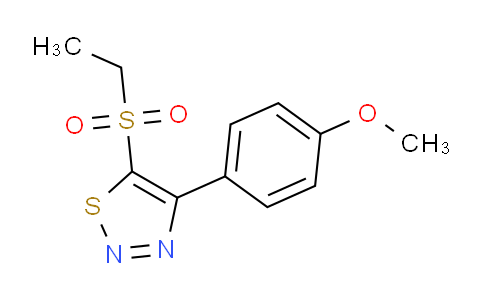 CAS No. 1708037-27-7, 5-(Ethylsulfonyl)-4-(4-methoxyphenyl)-1,2,3-thiadiazole